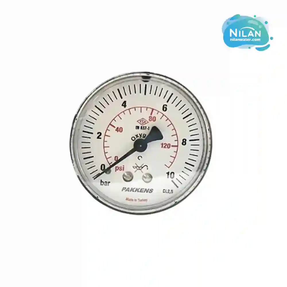 مشخصات فنی، قیمت و خرید گیج فشار خشک افقی پکنز (PAKKENS) صفحه 6 سانتی متر